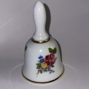Reutter Porzellan Germany Floral Bouquet Bell , Bell Collectors Club